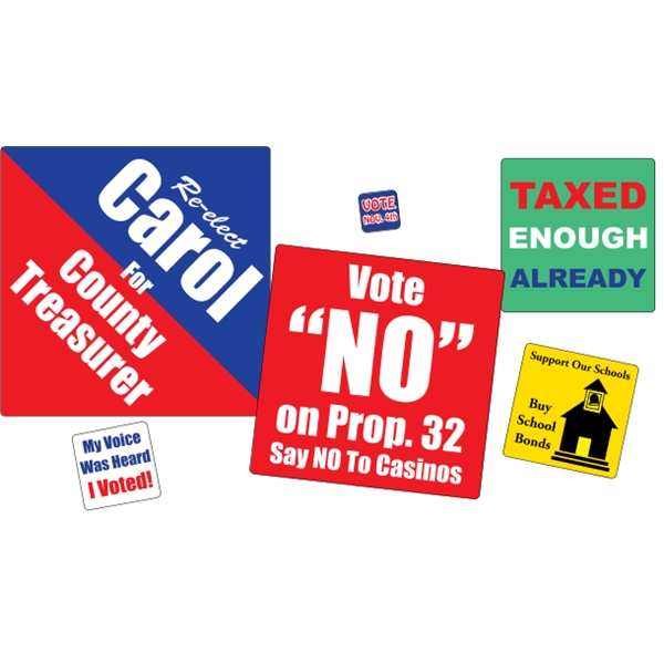 Square shaped labels on roll.... from ASI 89910 Stouse, LLC