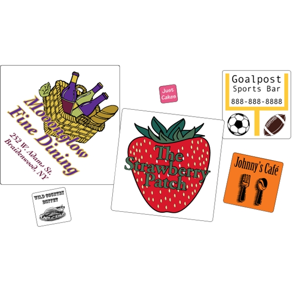 Square shaped labels on roll.... from ASI 89910 Stouse, LLC