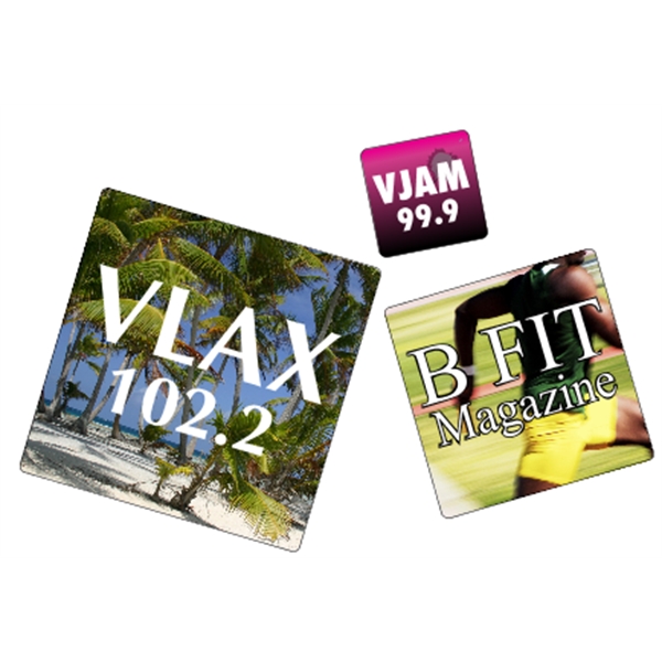 Square shaped labels on roll with 4CP printing.... from ASI 89910 Stouse, LLC