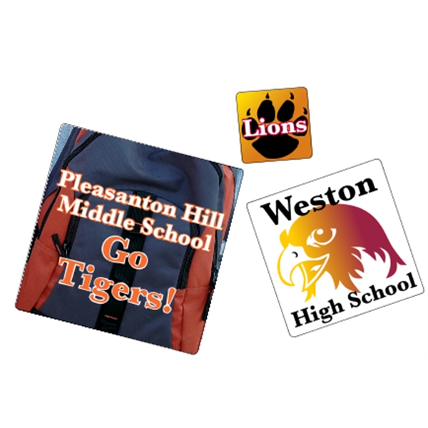 Square shaped labels on roll with 4CP printing.... from ASI 89910 Stouse, LLC