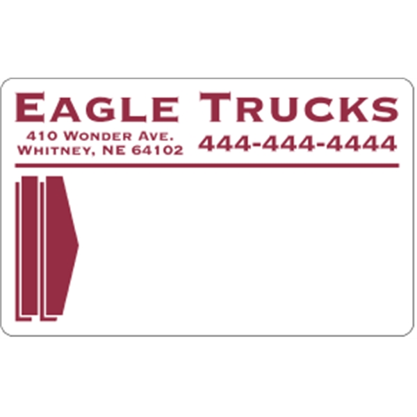 4" x 2.5" roll labels supplied on pressure-sensitive white matte paper.... from ASI 89910 Stouse, LLC