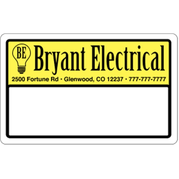 4" x 2.5" roll labels supplied on pressure-sensitive white matte paper.... from ASI 89910 Stouse, LLC