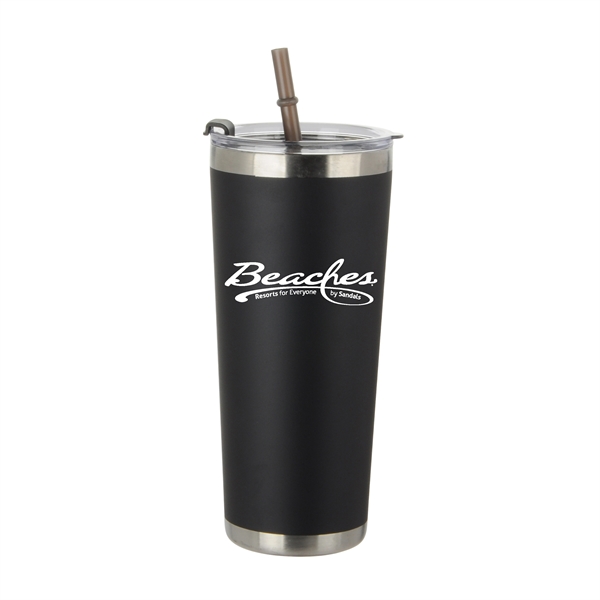 20 oz. stainless steel bottle with color matching straw.... from ASI 90807 Tekweld