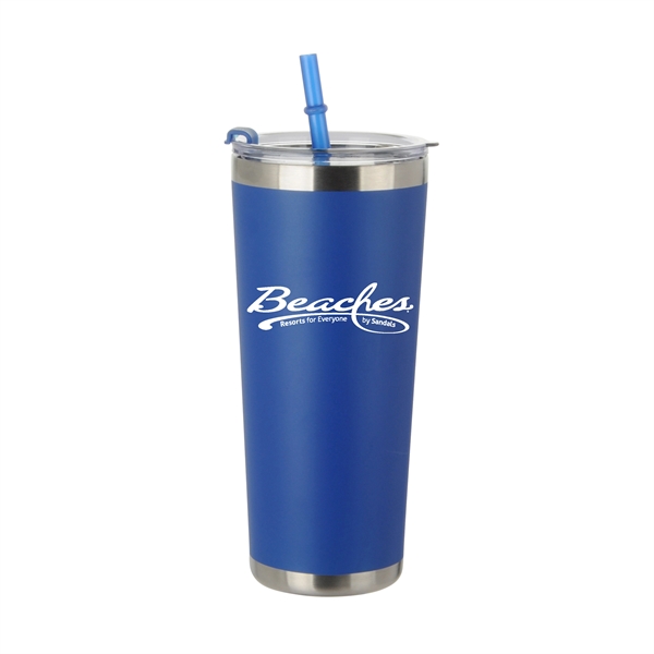 20 oz. stainless steel bottle with color matching straw.... from ASI 90807 Tekweld