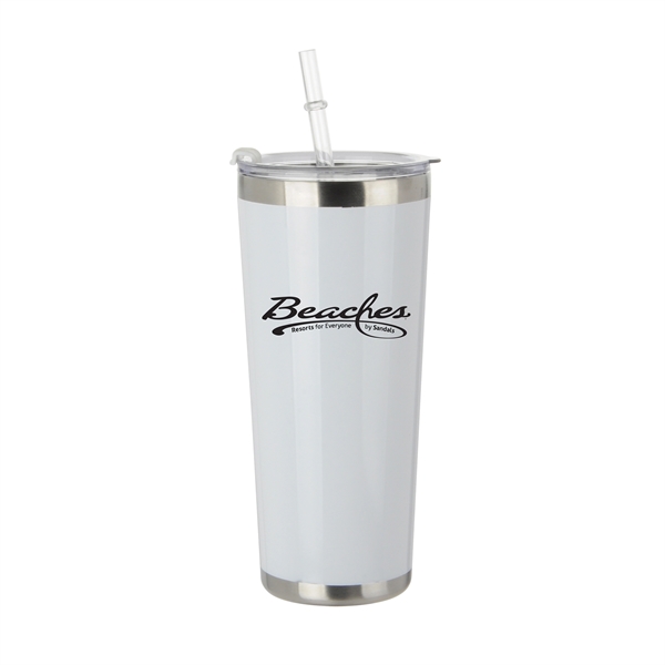 20 oz. stainless steel bottle with color matching straw.... from ASI 90807 Tekweld