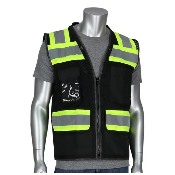 Black TT 11 Pocket Tech-Ready Mesh Surveyors Vest... from ASI 89320 Starline USA Inc