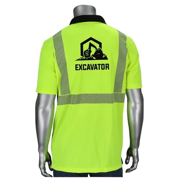 Class 2 Polo Shirt with Black Bottom Front... from ASI 89320 Starline USA Inc