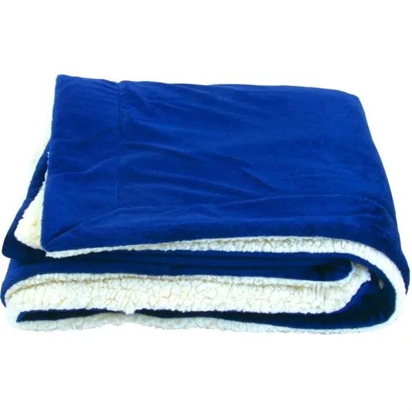 Oversize Micro-mink Sherpa Blanket... from ASI 89320 Starline USA Inc
