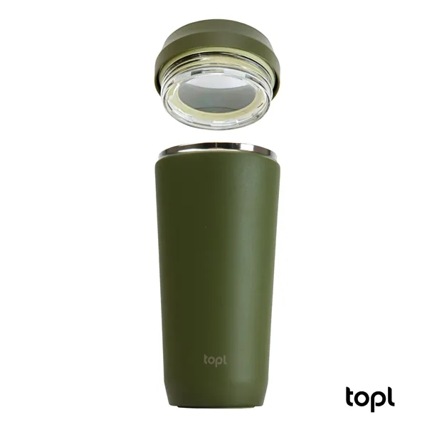 TOPL® 16 oz. Double Wall, Recycled Stainless Steel 360deg...... from ASI 67866 Logomark/Valumark