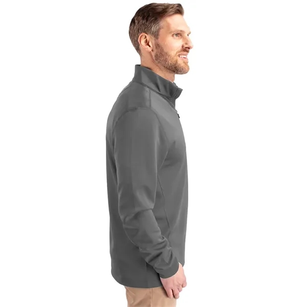 Men's sweatshirt with a quarter zip, UPF 50+ protection, matte fabric... from ASI 47965 Cutter & Buck