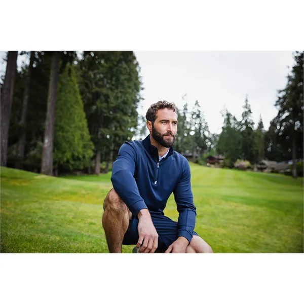 Men's sweatshirt with a quarter zip, UPF 50+ protection, matte fabric... from ASI 47965 Cutter & Buck