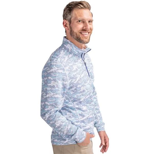 Men's sweatshirt with a quarter zip, long sleeves, UPF 50+ protection,... from ASI 47965 Cutter & Buck
