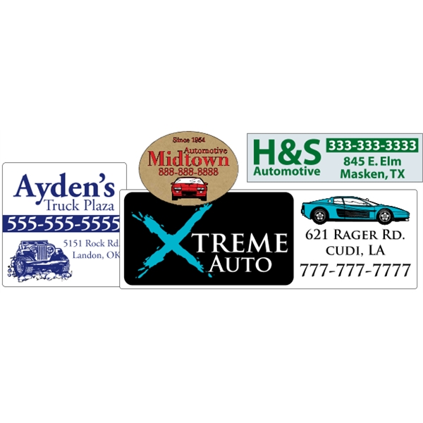 Specialty material roll labels with customization and your choice of paper.... from ASI 89910 Stouse, LLC