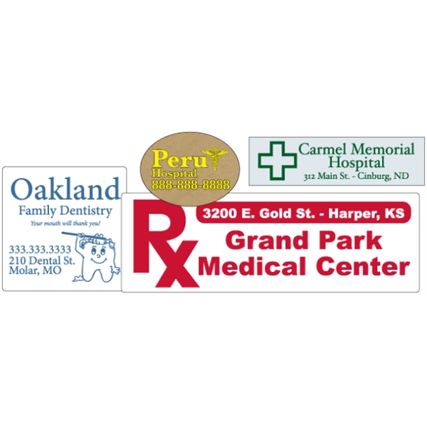 Specialty material roll labels with customization and your choice of paper.... from ASI 89910 Stouse, LLC