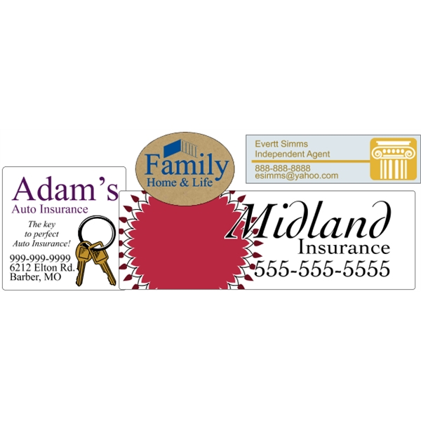 Specialty material roll labels with customization and your choice of paper.... from ASI 89910 Stouse, LLC