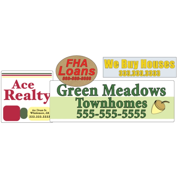 Specialty material roll labels with customization and your choice of paper.... from ASI 89910 Stouse, LLC