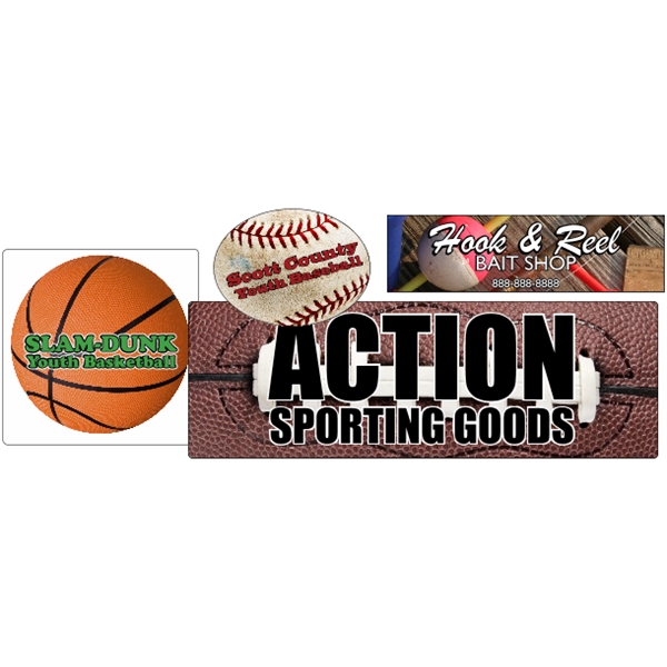 Specialty material roll labels with 4CP customization and your choice of... from ASI 89910 Stouse, LLC