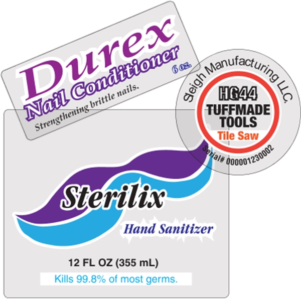 White or clear BOPP roll labels with pressure-sensitive permanent adhesive and... from ASI 89910 Stouse, LLC