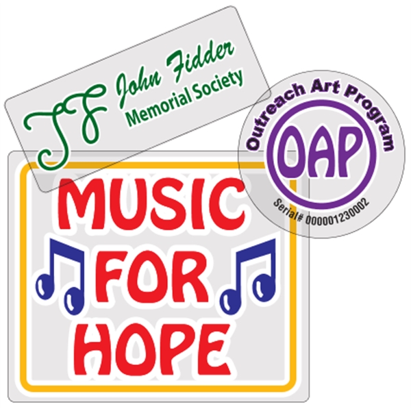 White or clear BOPP roll labels with pressure-sensitive permanent adhesive and... from ASI 89910 Stouse, LLC