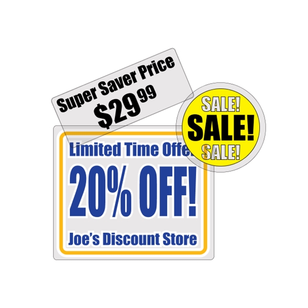 White or clear BOPP roll labels with pressure-sensitive permanent adhesive and... from ASI 89910 Stouse, LLC