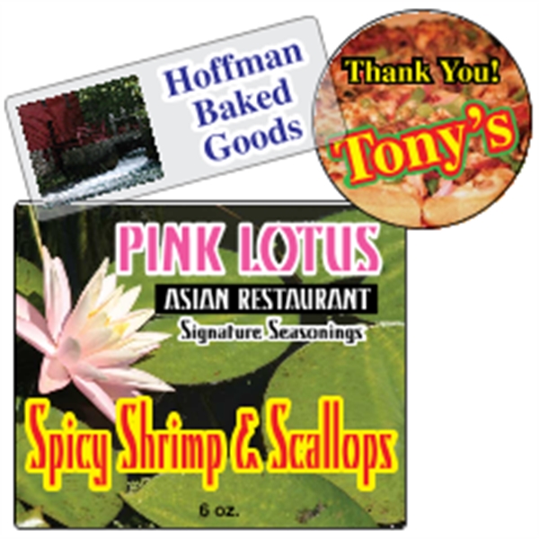 White or clear BOPP roll labels with pressure-sensitive permanent adhesive and... from ASI 89910 Stouse, LLC