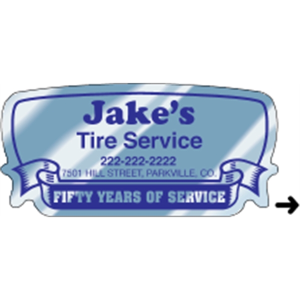 Indoor labels with Rectangle-Ribbon design; wound 500 or 1000 per roll.... from ASI 89910 Stouse, LLC