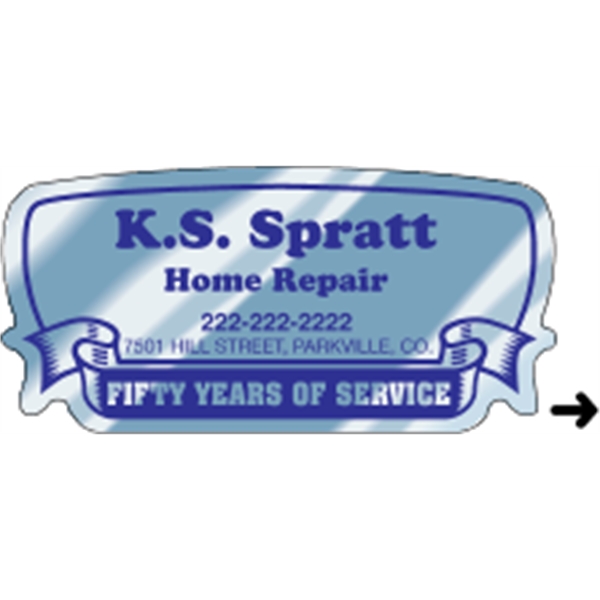 Indoor labels with Rectangle-Ribbon design; wound 500 or 1000 per roll.... from ASI 89910 Stouse, LLC