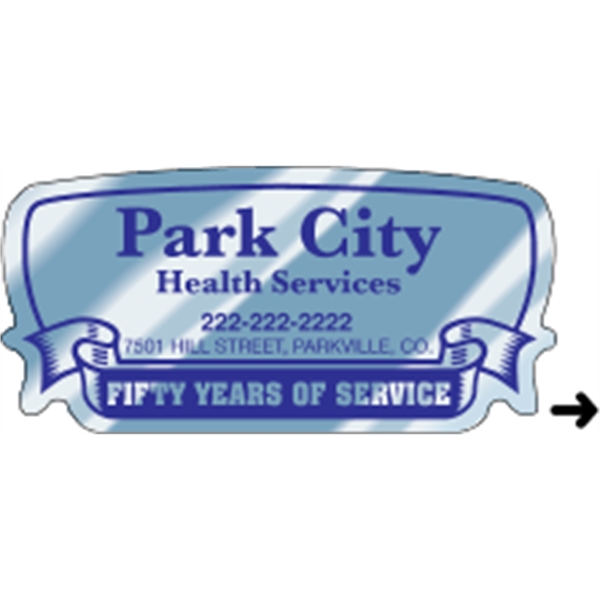 Indoor labels with Rectangle-Ribbon design; wound 500 or 1000 per roll.... from ASI 89910 Stouse, LLC