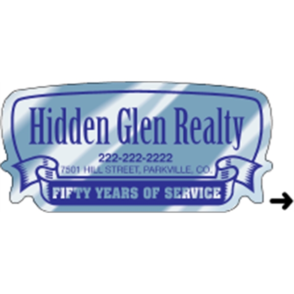 Indoor labels with Rectangle-Ribbon design; wound 500 or 1000 per roll.... from ASI 89910 Stouse, LLC