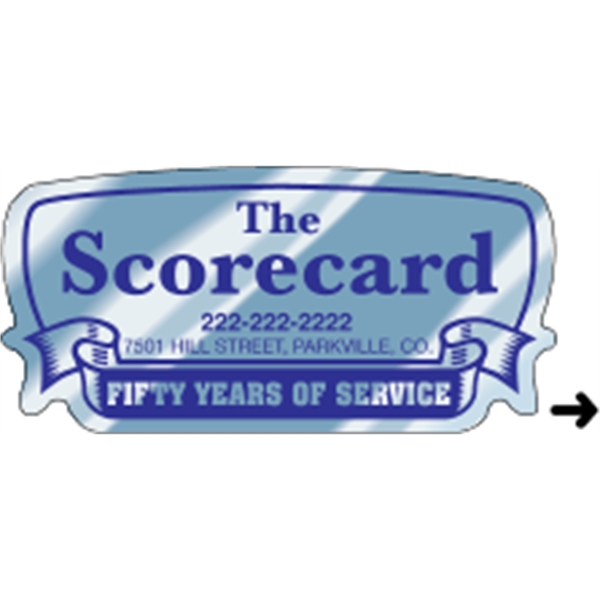 Indoor labels with Rectangle-Ribbon design; wound 500 or 1000 per roll.... from ASI 89910 Stouse, LLC