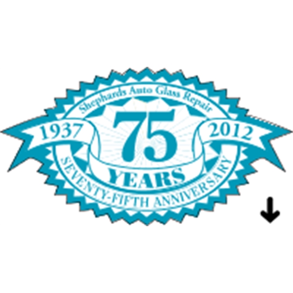 Indoor labels with Anniversary-Starburst Recognition design; wound 500 or 1000 per... from ASI 89910 Stouse, LLC