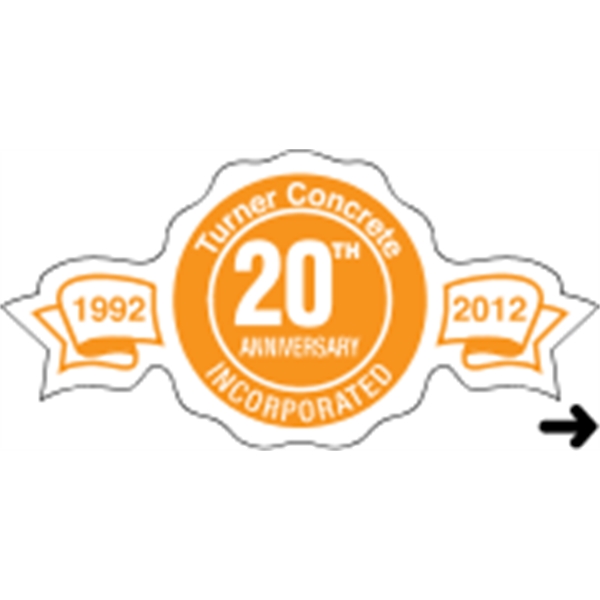 Indoor labels with Anniversary-Ribbon Recognition design; wound 500 or 1000 per... from ASI 89910 Stouse, LLC