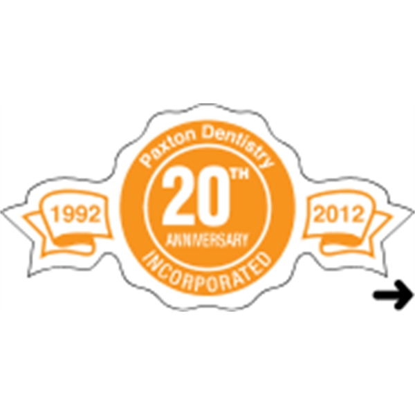 Indoor labels with Anniversary-Ribbon Recognition design; wound 500 or 1000 per... from ASI 89910 Stouse, LLC