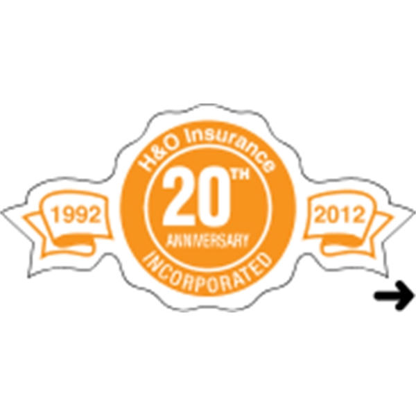 Indoor labels with Anniversary-Ribbon Recognition design; wound 500 or 1000 per... from ASI 89910 Stouse, LLC