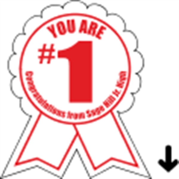 Indoor labels with Ribbon Recognition design; wound 500 or 1000 per... from ASI 89910 Stouse, LLC