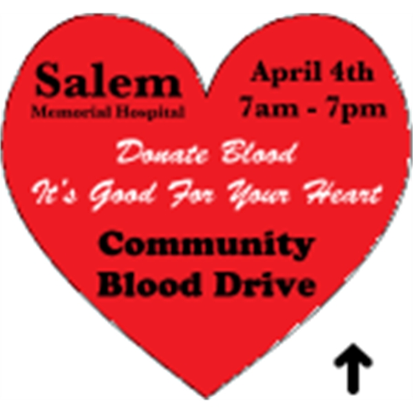 Indoor labels with Heart Recognition design; wound 500 or 1000 per... from ASI 89910 Stouse, LLC