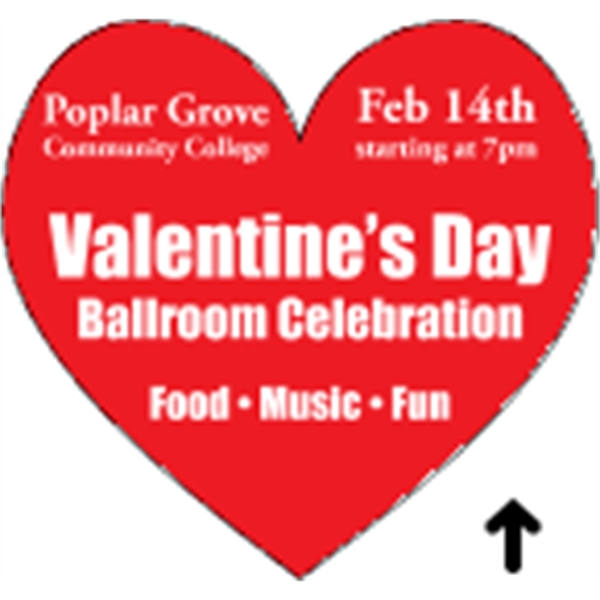 Indoor labels with Heart Recognition design; wound 500 or 1000 per... from ASI 89910 Stouse, LLC