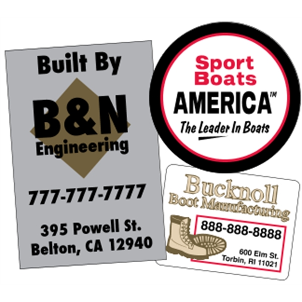 Outdoor durable roll label (back adhesive). Wound 500 or 1000 per... from ASI 89910 Stouse, LLC