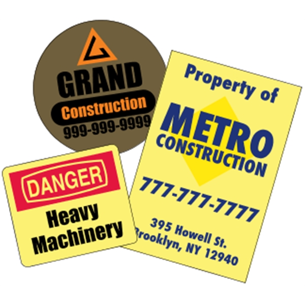 Yellow vinyl (back adhesive) are wound 500 or 1000 per roll... from ASI 89910 Stouse, LLC