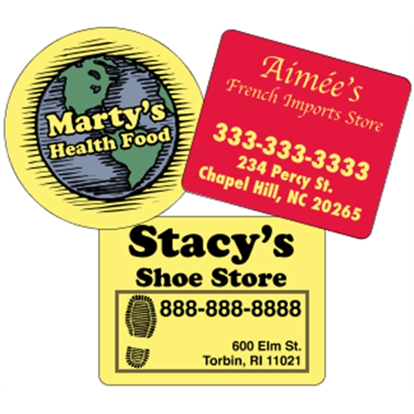 Yellow vinyl (back adhesive) are wound 500 or 1000 per roll... from ASI 89910 Stouse, LLC