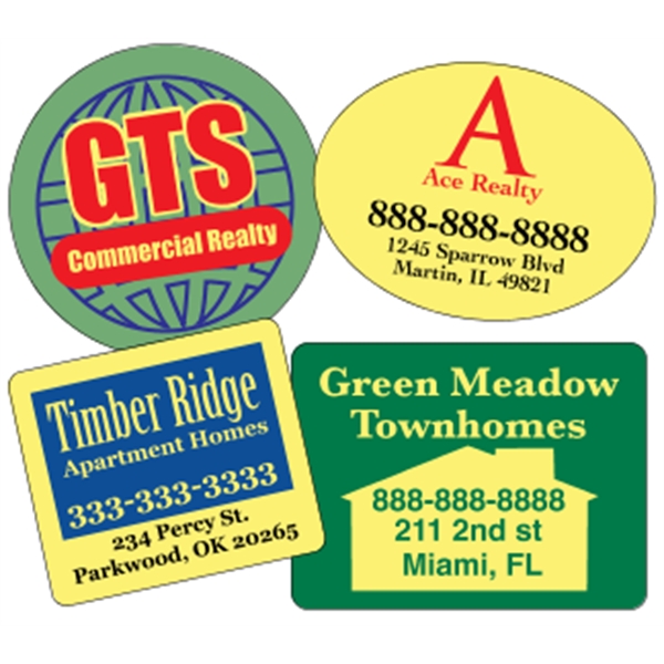 Yellow vinyl (back adhesive) are wound 500 or 1000 per roll... from ASI 89910 Stouse, LLC