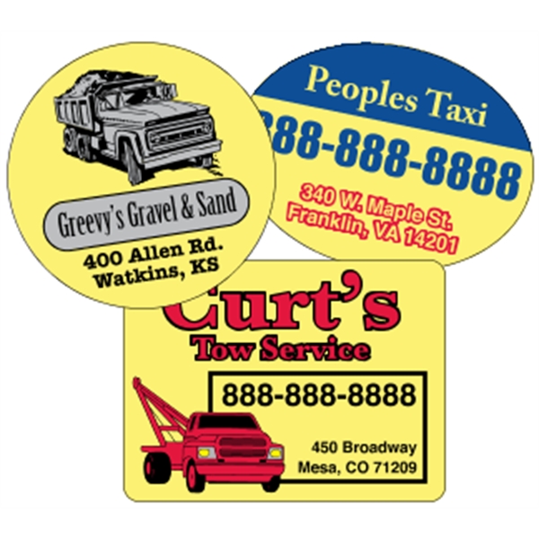 Yellow vinyl (back adhesive) are wound 500 or 1000 per roll... from ASI 89910 Stouse, LLC