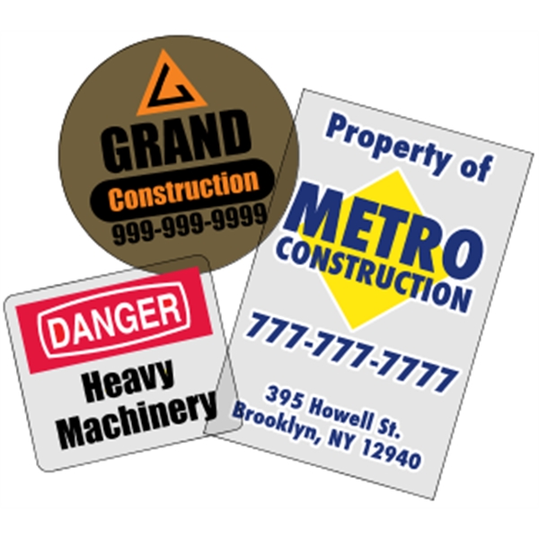 Clear polyester (back adhesive) are wound 500 or 1000 per roll... from ASI 89910 Stouse, LLC