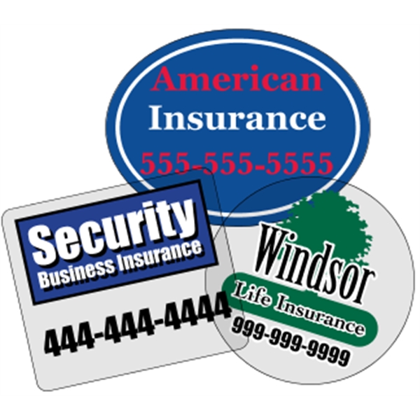 Clear polyester (back adhesive) are wound 500 or 1000 per roll... from ASI 89910 Stouse, LLC