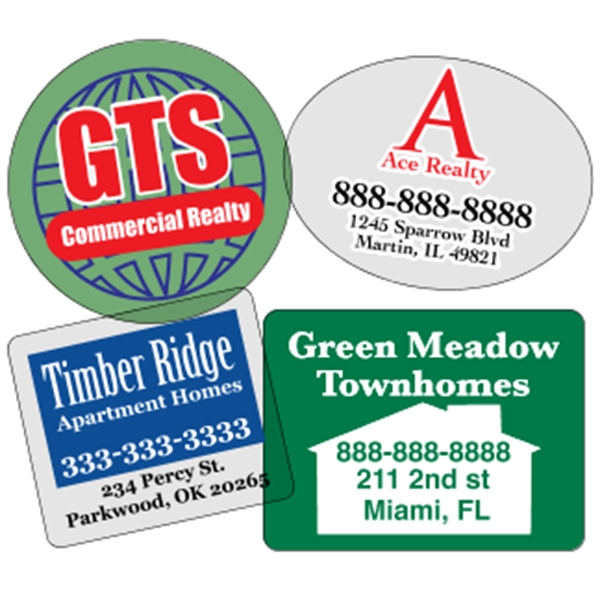 Clear polyester (back adhesive) are wound 500 or 1000 per roll... from ASI 89910 Stouse, LLC