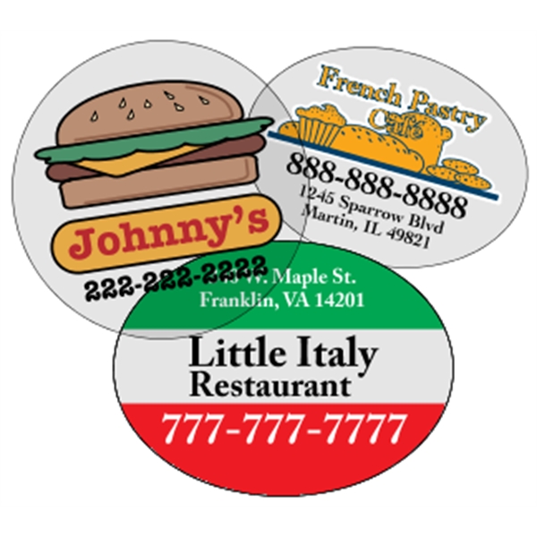 Clear polyester (back adhesive) are wound 500 or 1000 per roll... from ASI 89910 Stouse, LLC