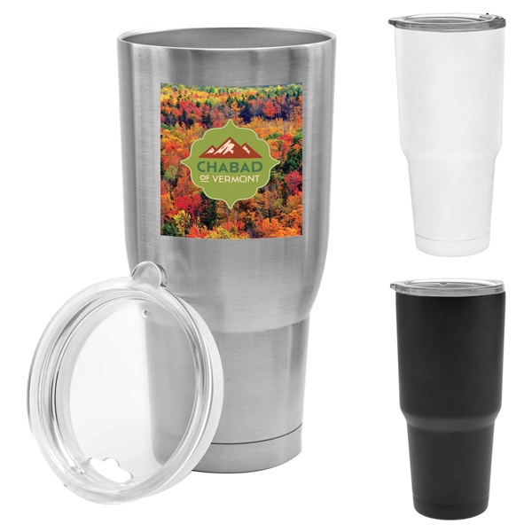 30 oz. tumbler for hot or cold drinks with vacuum insulation... from ASI 71920 Moderne Glass Company Inc / MB Works Premium Line