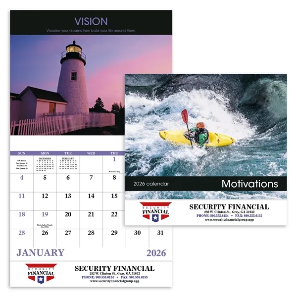 Motivations - Stapled... from ASI 40480 Koozie Group / Norwood Triumph Calendar