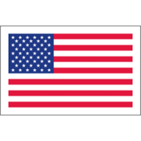 White Vinyl Flag - 2.75" x 1.75".... from ASI 89910 Stouse, LLC