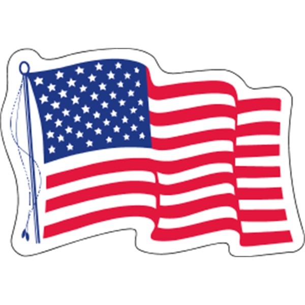 White Vinyl Die-Cut Flag - 3.75" x 2.5625"... from ASI 89910 Stouse, LLC
